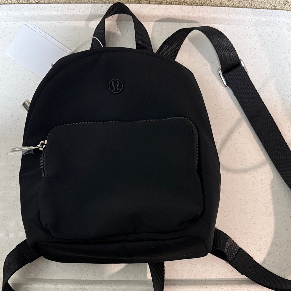 Lululemon Athletica Classic Black Mini Backpack